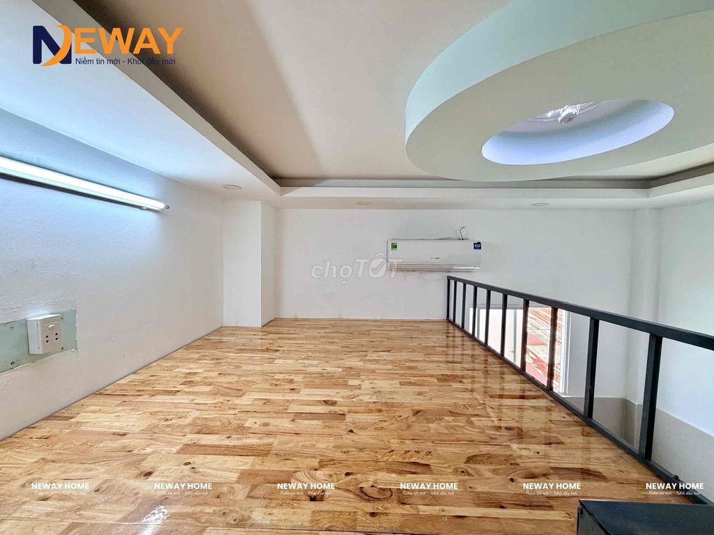 New room - there's a sky window - the air machine's near the fourth quarter of the