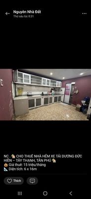 Rent 6 x16 M. Three bedrooms. Two Dương Đức Hiền.