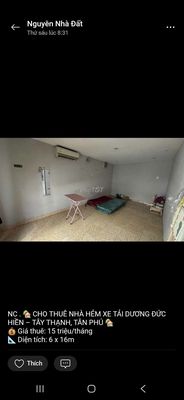 Rent 6 x16 M. Three bedrooms. Two Dương Đức Hiền.
