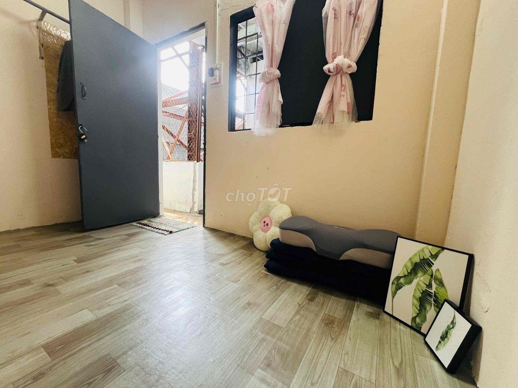 Move in, move in. In the new room.