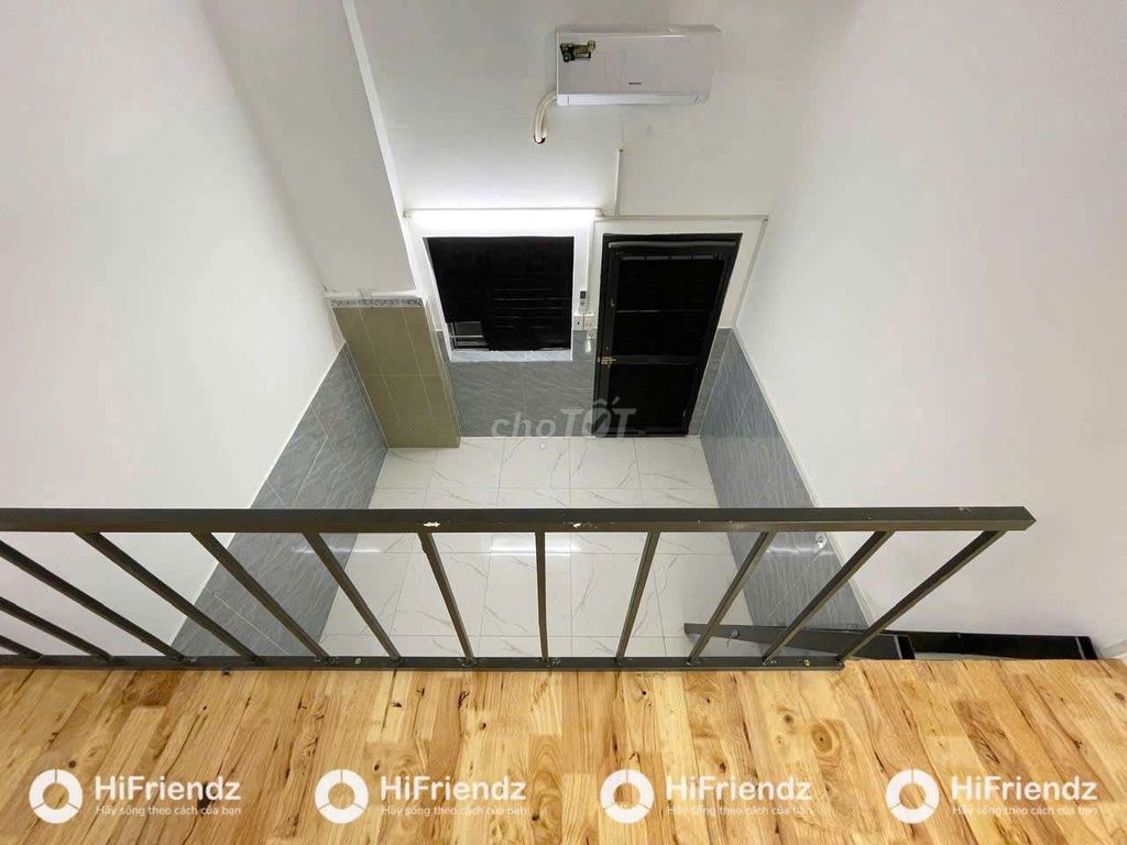 The new mini building is full of furniture in the shower by 11th District.
