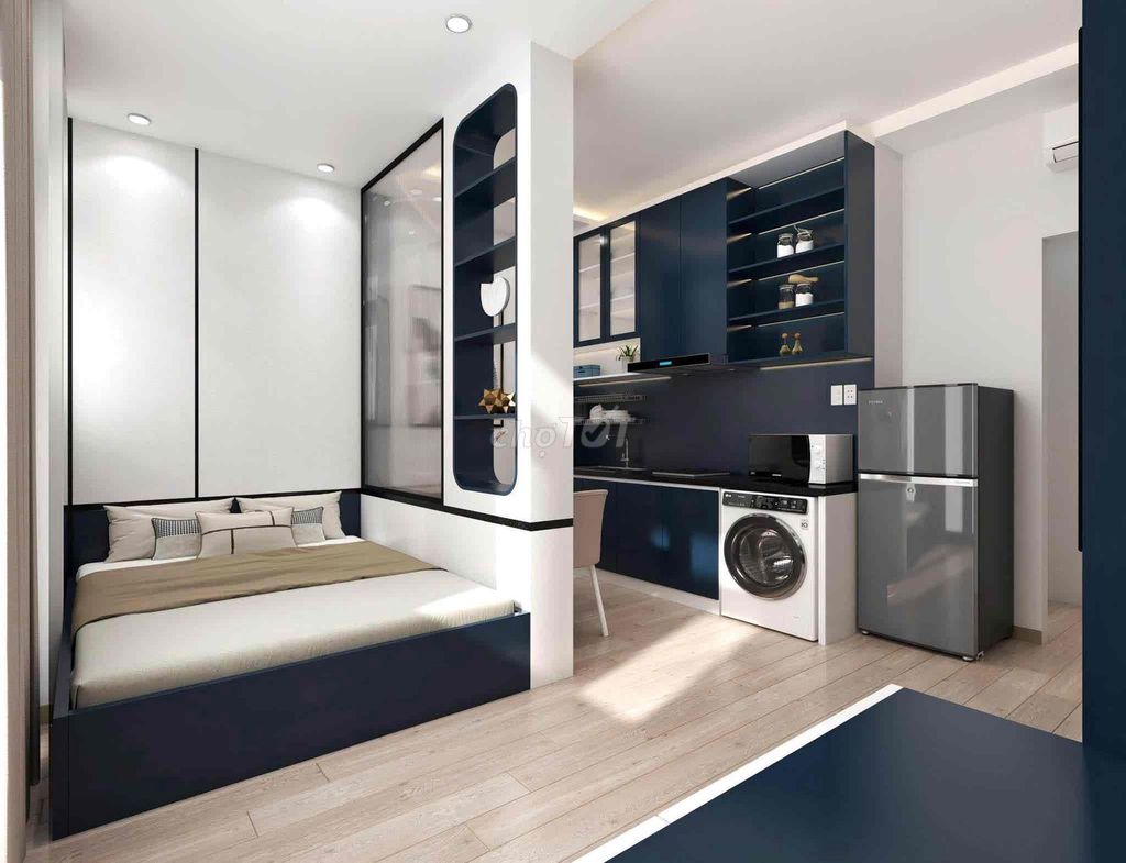 newly built flat Phan Đình Phùng_full interior falls to Phú Nhuận