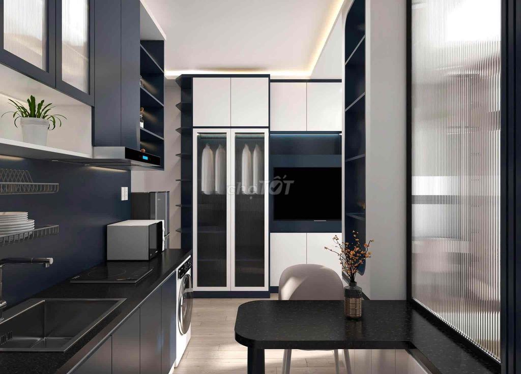 newly built flat Phan Đình Phùng_full interior falls to Phú Nhuận