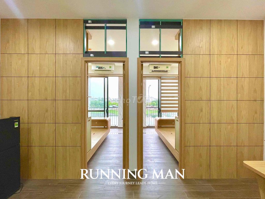 mini apartment 2 balcony bedroom full interior right at Nguyễn Oanh