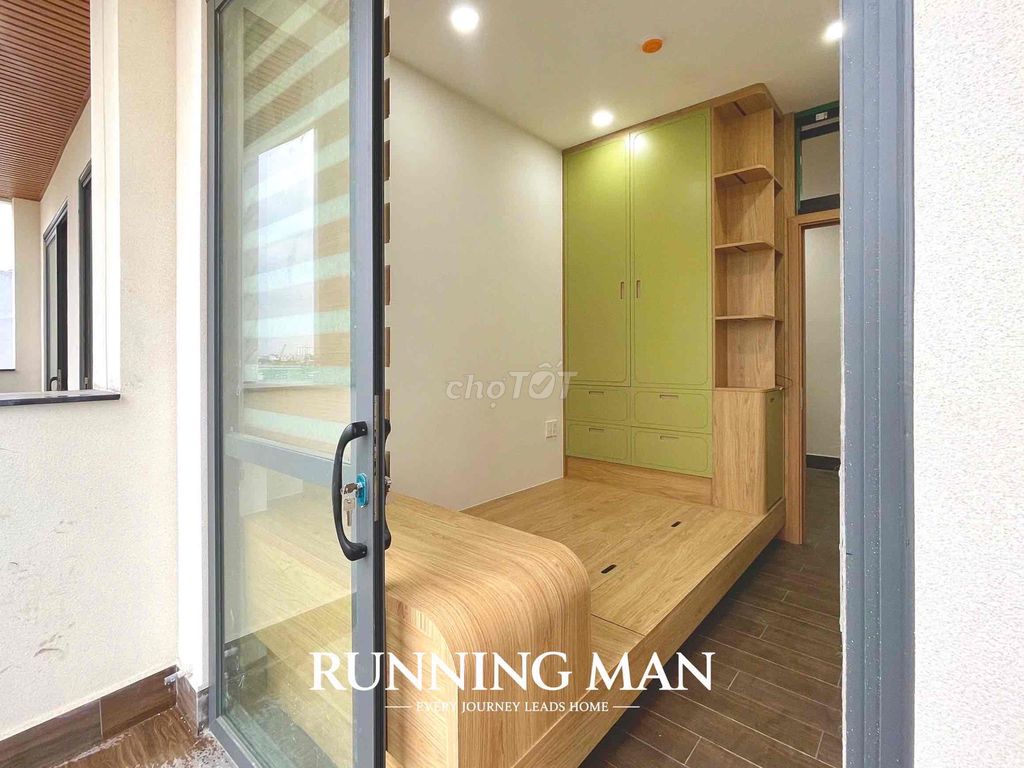 mini apartment 2 balcony bedroom full interior right at Nguyễn Oanh