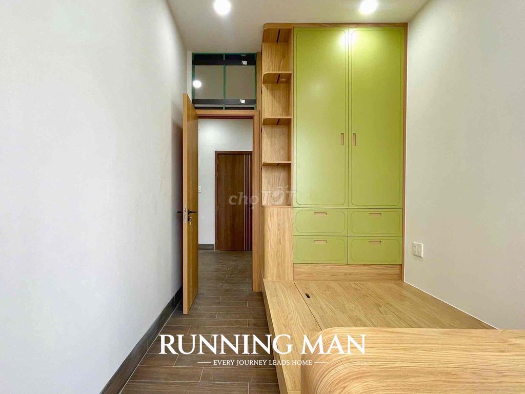 mini apartment 2 balcony bedroom full interior right at Nguyễn Oanh