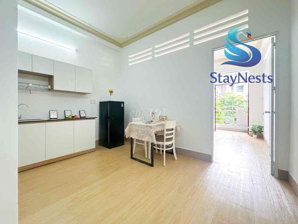 One bedroom system at Cộng Hoà window/bancol full interior