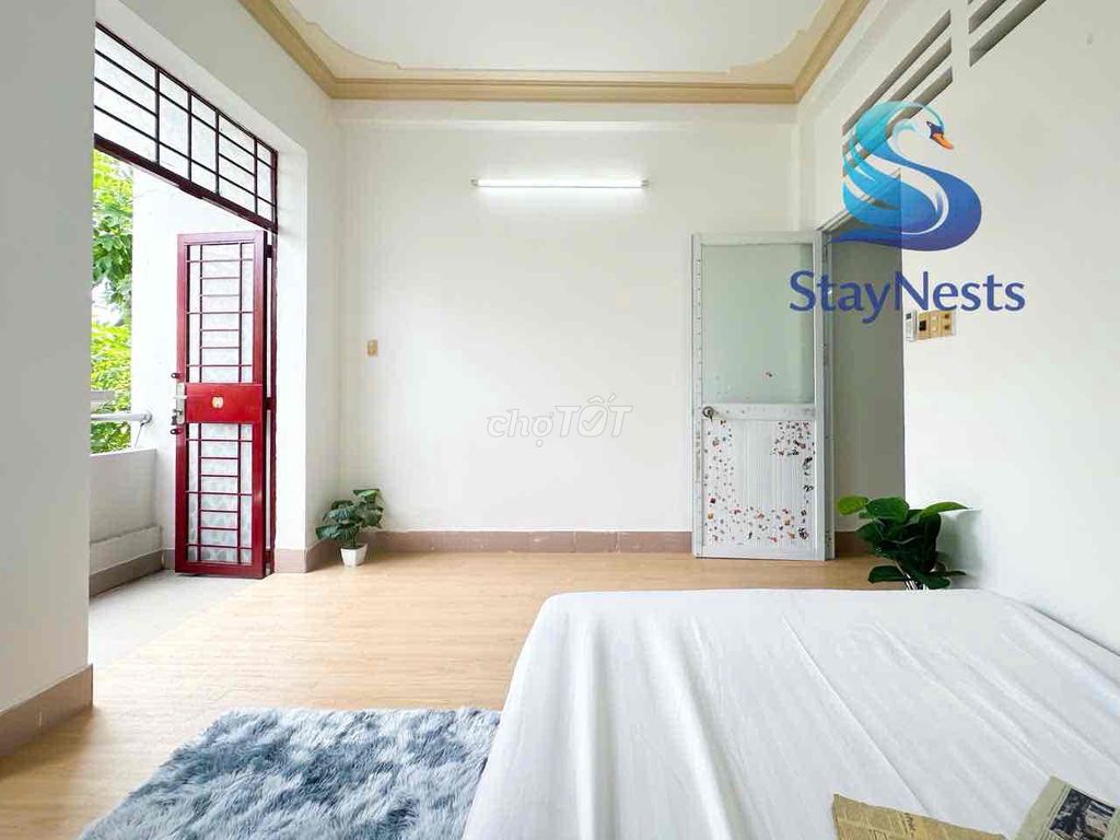 One bedroom system at Cộng Hoà window/bancol full interior