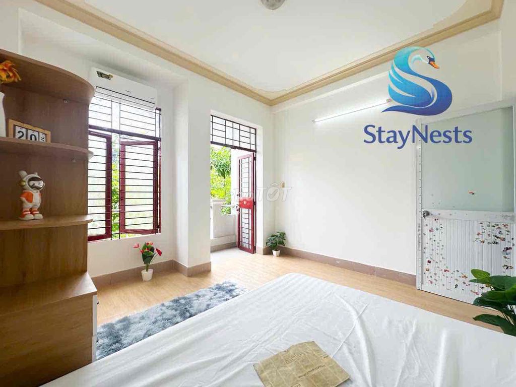 One bedroom system at Cộng Hoà window/bancol full interior
