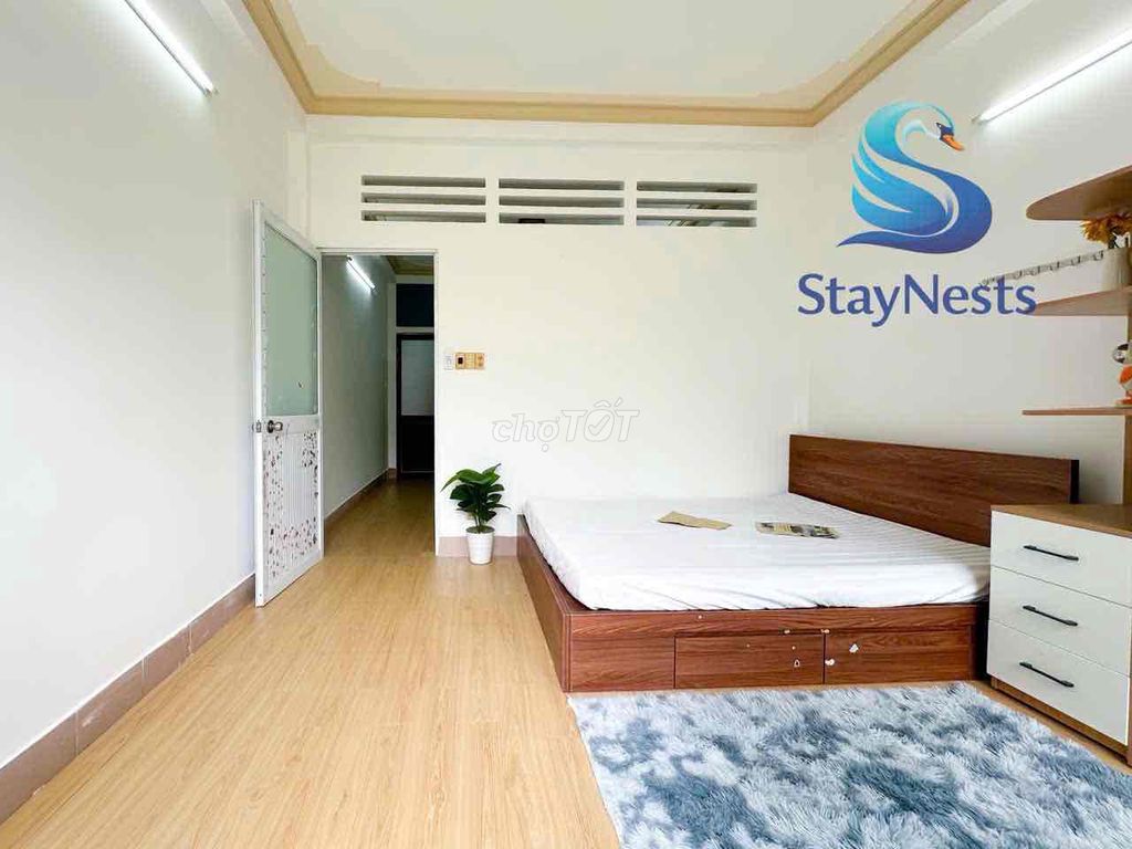 One bedroom system at Cộng Hoà window/bancol full interior