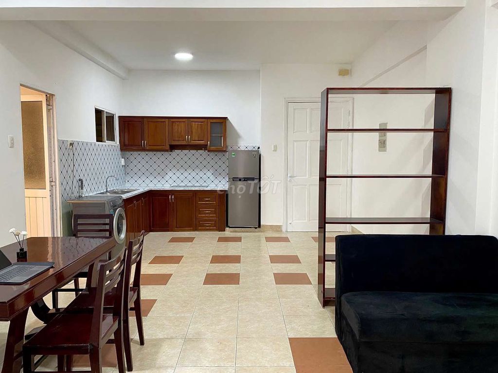 Rent the second-class service apartment, blue row Bình Thạnh.