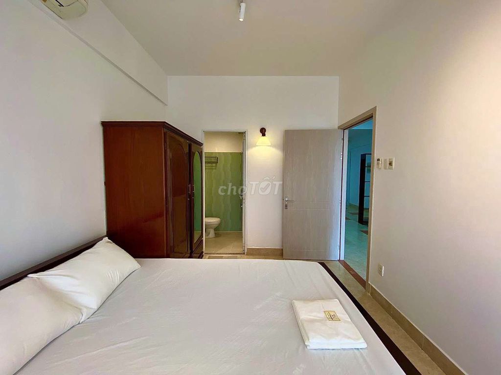 Rent the second-class service apartment, blue row Bình Thạnh.