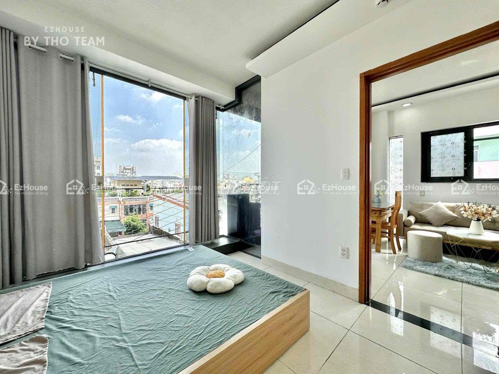 The two bedroom system - one open-air living room at Bình Thạnh - rich.