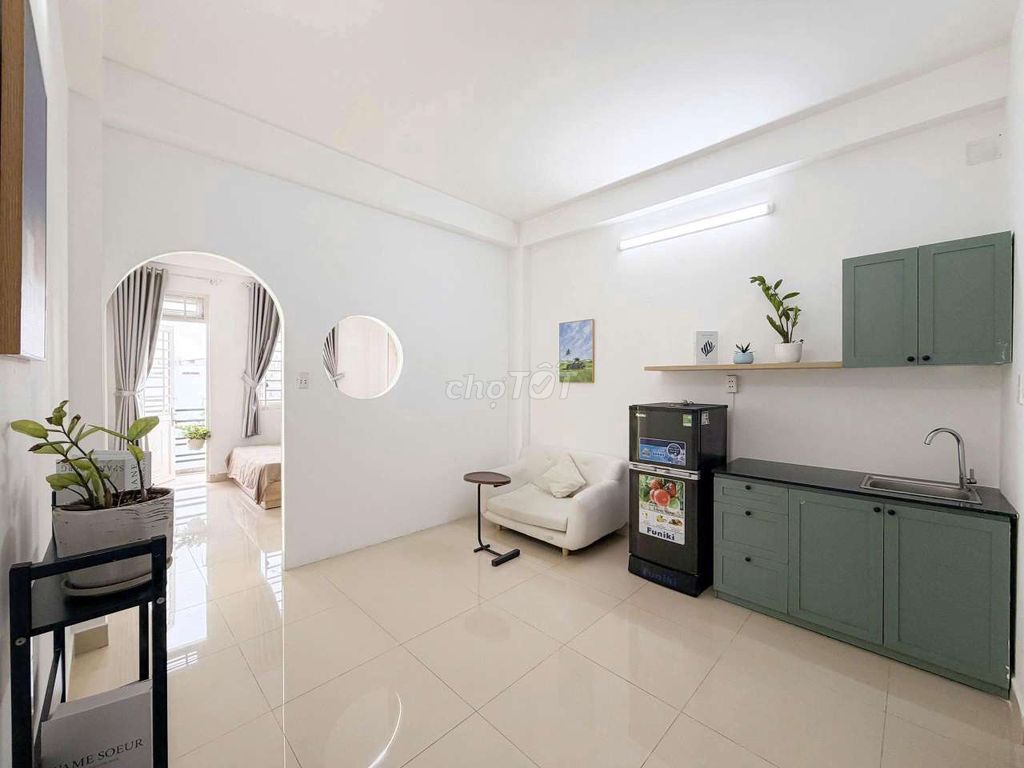 A full interior kitchen studio