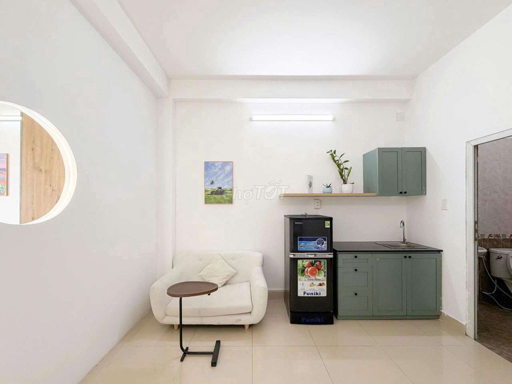A full interior kitchen studio
