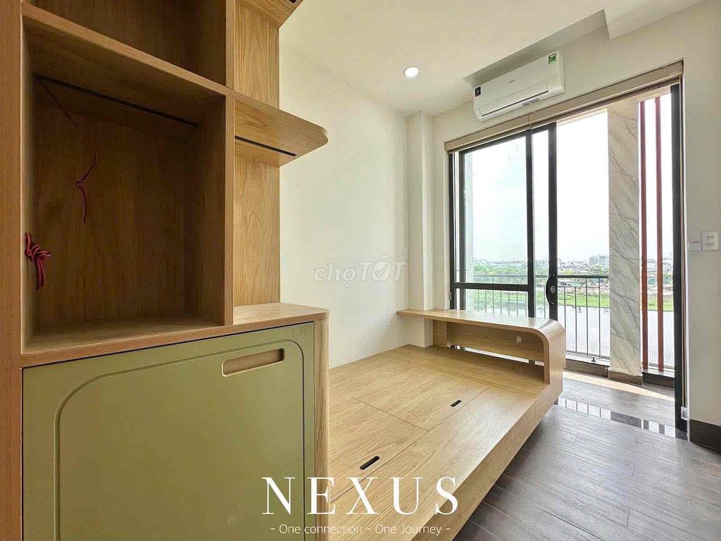 Rent two bedrooms, balcony, full new furniture 100%.