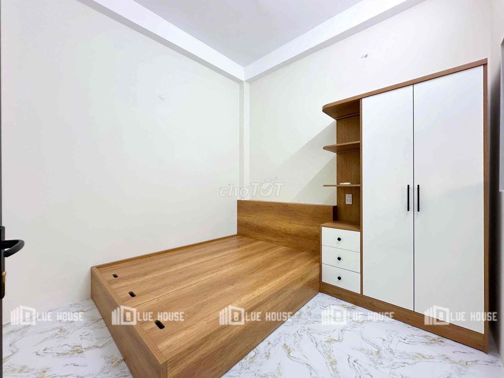 apartment 1 balcony bedroom full Đào Duy Anh interior, Phú Nhuận
