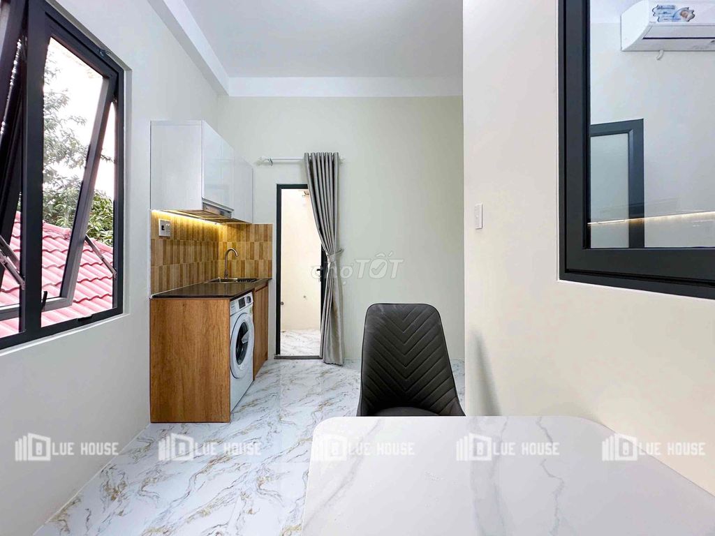 apartment 1 balcony bedroom full Đào Duy Anh interior, Phú Nhuận
