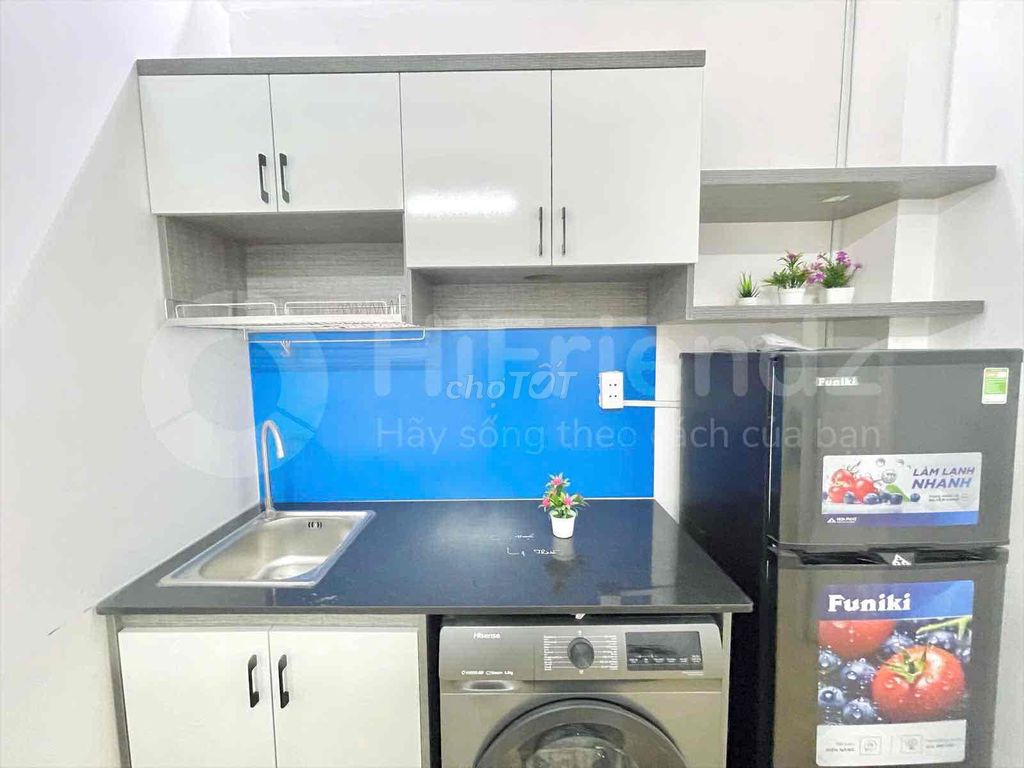 Rent the two bedrooms. Đinh Bộ Lĩnh Private Wash.