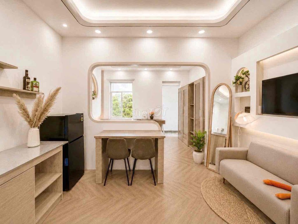 The owner rented the apartment. A full interior bedroom.