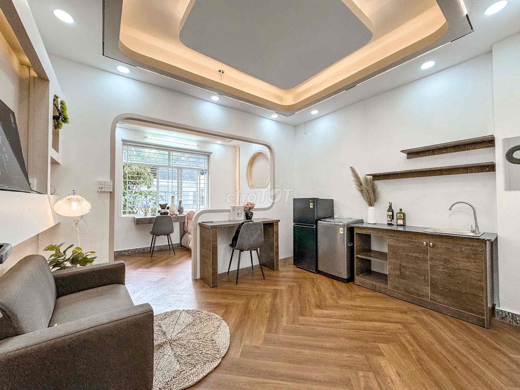 The owner rented the apartment. A full interior bedroom.