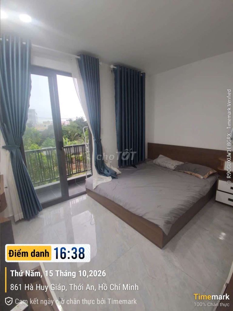 At 2.5 million a month. Rent the balcony room - Hà Huy Giáp