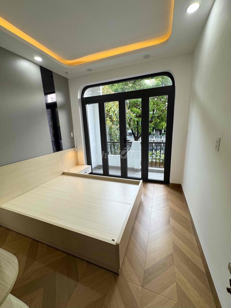 The new front house in Lò Gốm is already in the bedroom.