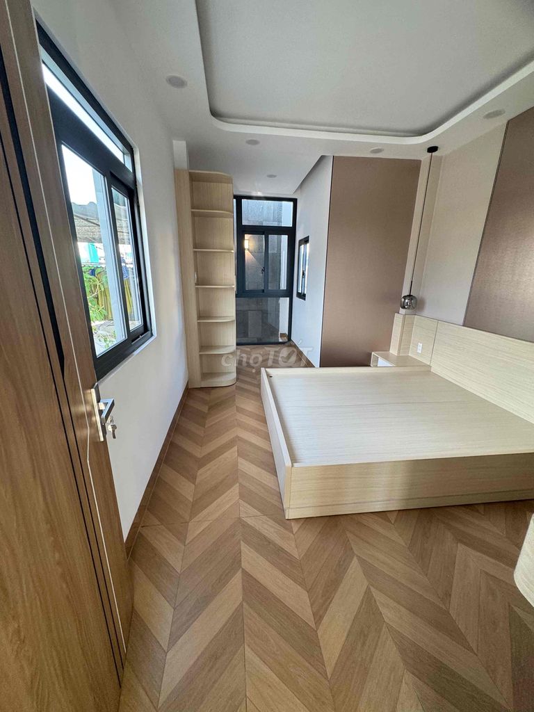 The new front house in Lò Gốm is already in the bedroom.