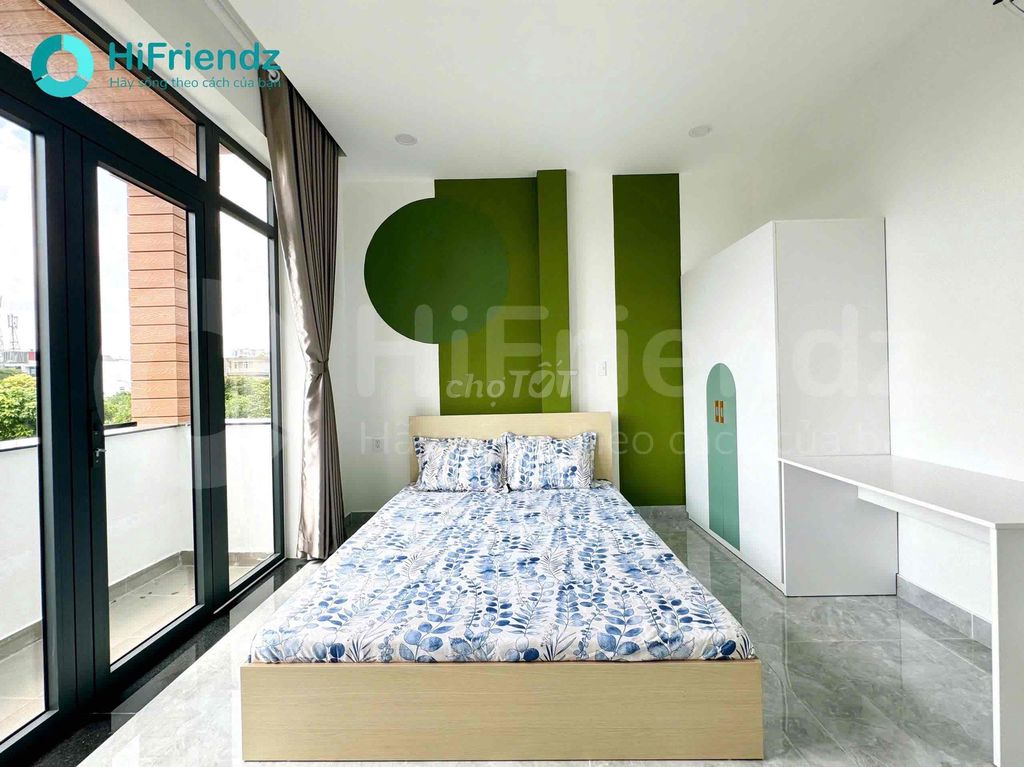 Rent an apartment. A super cool balcony bedroom.