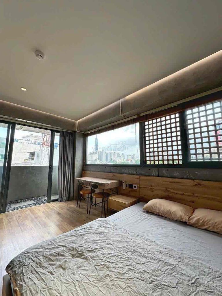 In one bedroom, a full bedroom with Điện Biên Phủ Bình Thạnh balcony furniture.