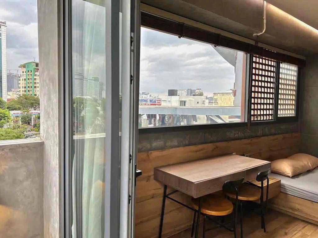 In one bedroom, a full bedroom with Điện Biên Phủ Bình Thạnh balcony furniture.