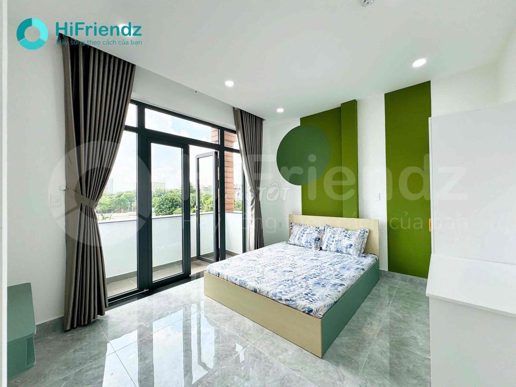 Rent an apartment. A super cool balcony bedroom.