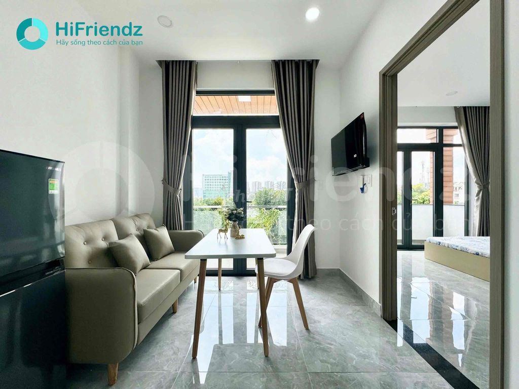Rent an apartment. A super cool balcony bedroom.