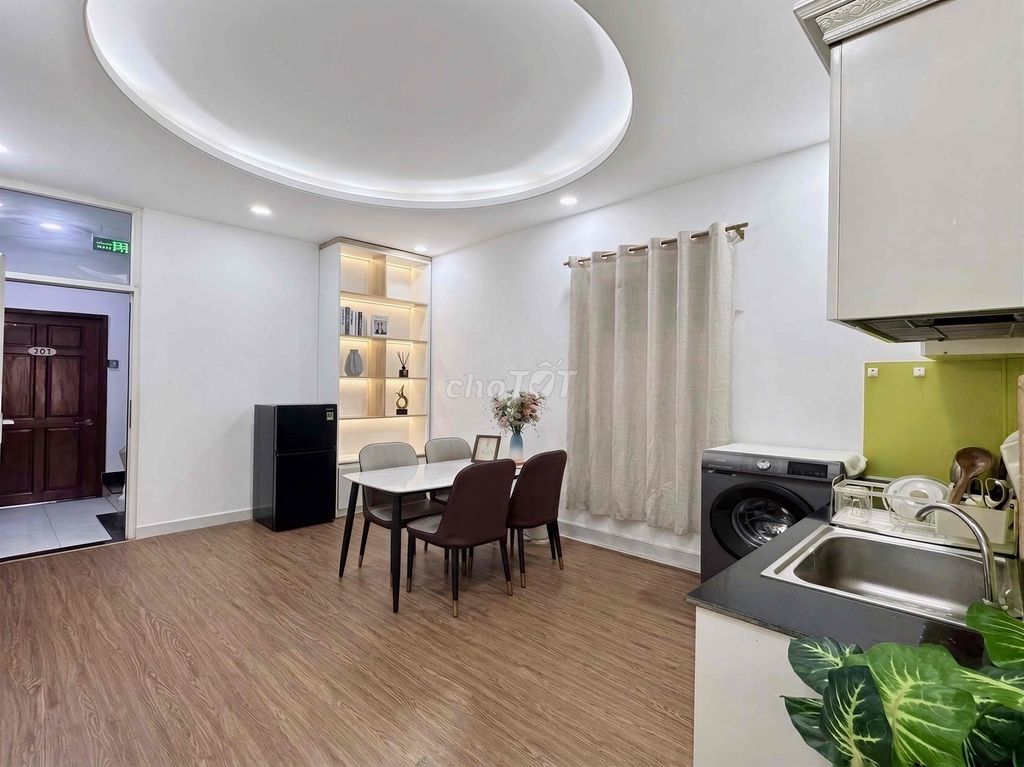 The apartment is full of one bedroom - one room, 65 meters, 3rd district - Funk, Lê Văn Sỹ