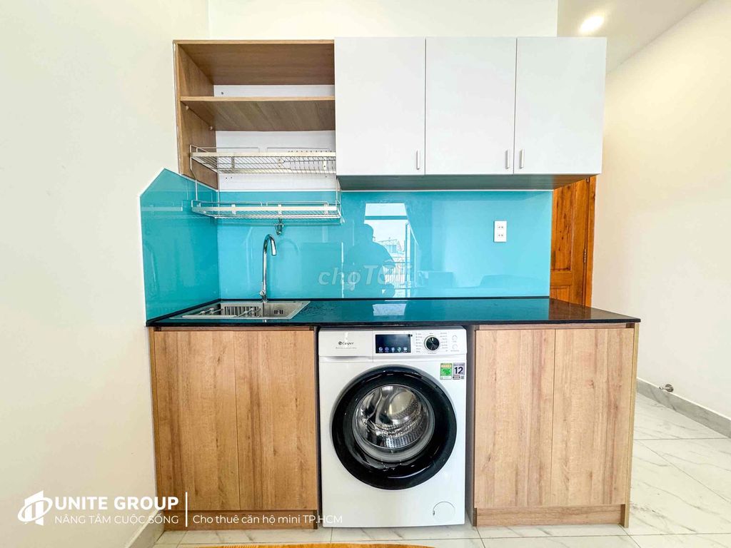 Rent the apartment with a balcony, Nguyễn Văn Đậu Bình Thạnh private washing machine