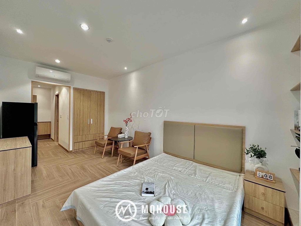 studio full interior - balcony - private washing machine - 50 m2 - Tân Bình