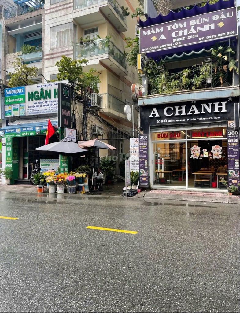 Rent 210 Cống Quỳnh, District 1 – 5 X20 M - 25 million.