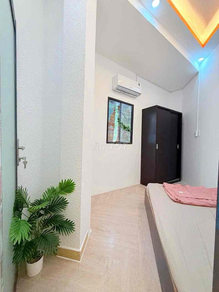 Two bedrooms. One living room. A Free car toilet.