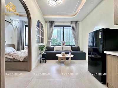combined for renting a service apartment. One bedroom 40 meters 2 Bình Thạnh balcony full interior.