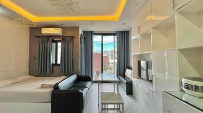 Thảo Điền studio apartment, roomkeeping twice a week.