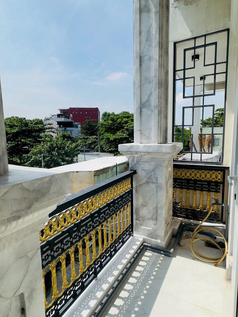 The owner rented the room full of balcony furniture