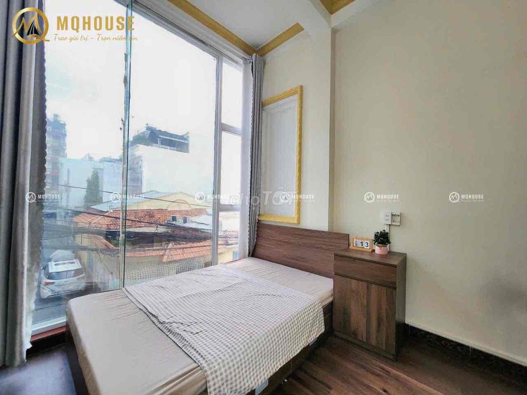 Two bedrooms clear the full window Trường Chinh interior oftown Tân Bình