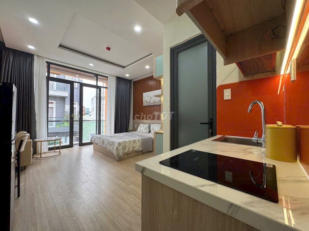 Rent a new balcony building full of furniture right here in Lê Văn Quới - incense 2