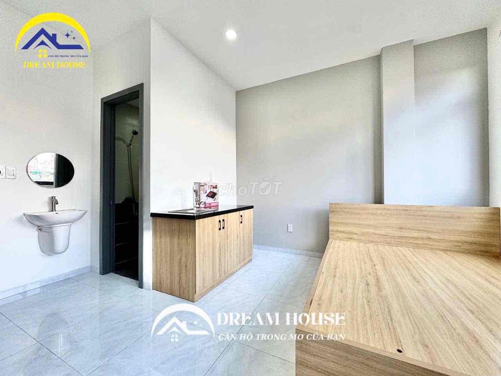 The studio apartment - balcony + newly constructed new window - Bình Tân