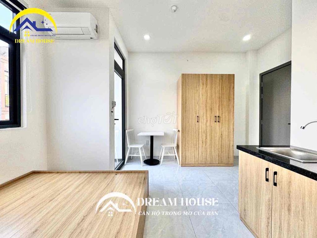 The studio apartment - balcony + newly constructed new window - Bình Tân