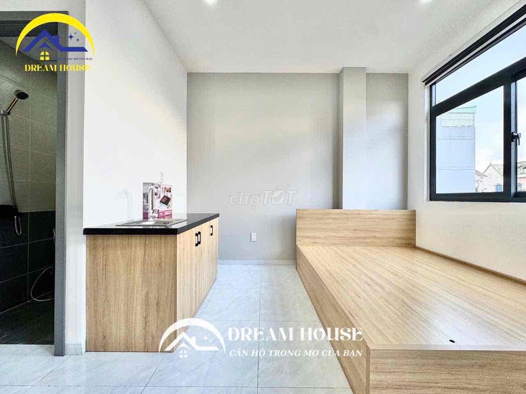 The studio apartment - balcony + newly constructed new window - Bình Tân