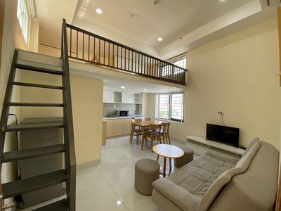 District 7 service apartment is full of furniture