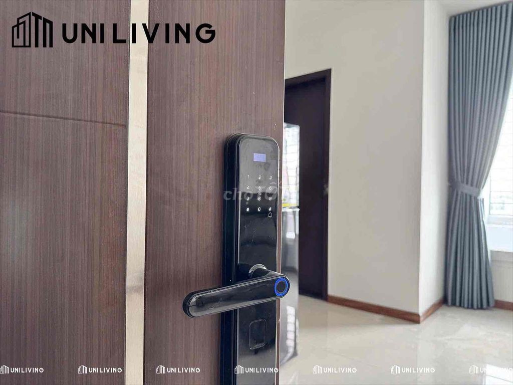 The new service apartment is an elevator. One bedroom. A balcony.