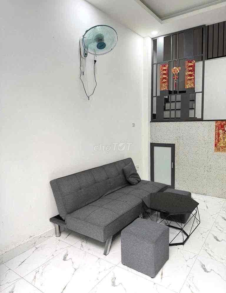 Nice house, full interior, ground, two floors, roof, Hưng Phú-710.