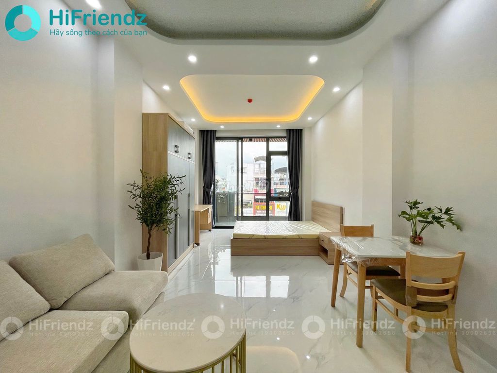 The super balconies are filled with interiors like short-term rentals in Gò Vấp